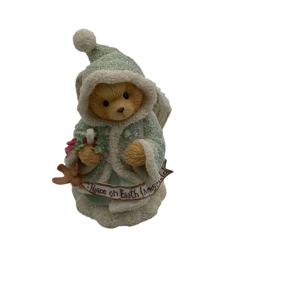Enesco Cherished Teddies Angela Figurine "Peace On Earth" 1996 Original